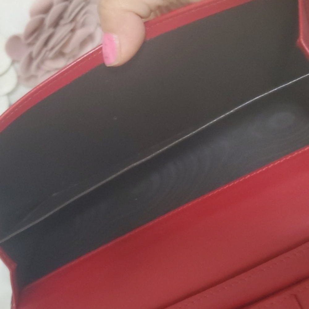 GUCCI Red Gid Heart long patent leather Wallet ♥️ Authentic - Picture 5 of 12